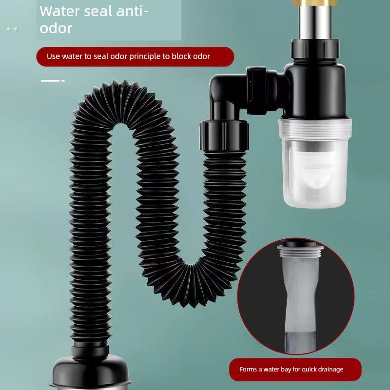 洗手盆下水管防返臭神器洗脸盆下水器面盆漏水塞洗手池排水管配件