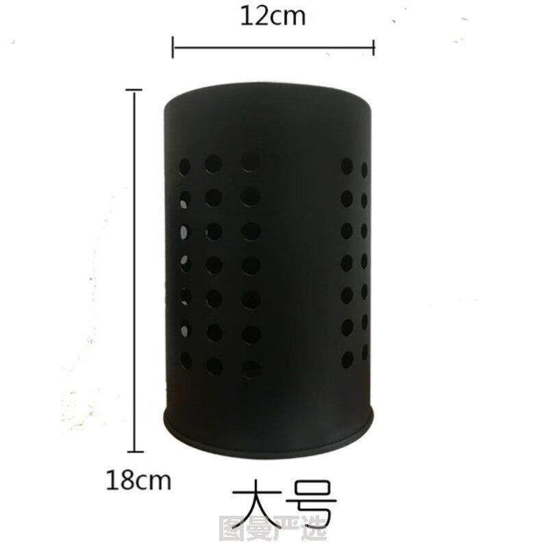 加厚不锈钢筷子筒餐具桶厨具收纳筒厨具圆孔镂空沥水筒筷子笼