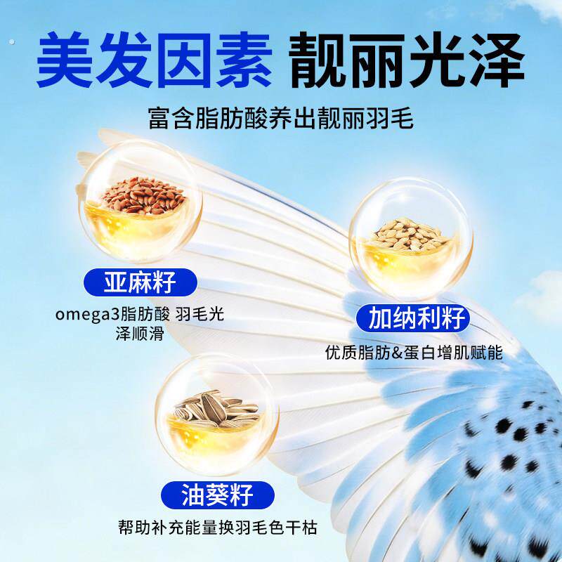 植谷纪鹦鹉鸟粮牡丹虎皮玄凤鹦鹉专用鸟粮高能量饲料通用全价鸟粮