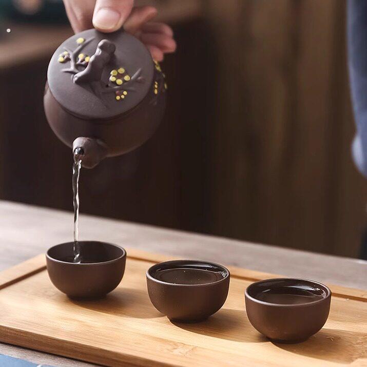 紫砂杯/功夫茶杯 家用水杯小号大容量茶杯茶具大号茶杯