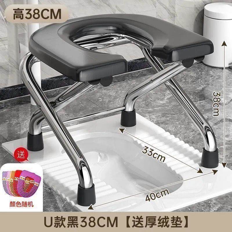 蹲厕改坐厕马桶可冲水移位免砌台旱厕适用连接明装蹲便器临时可用