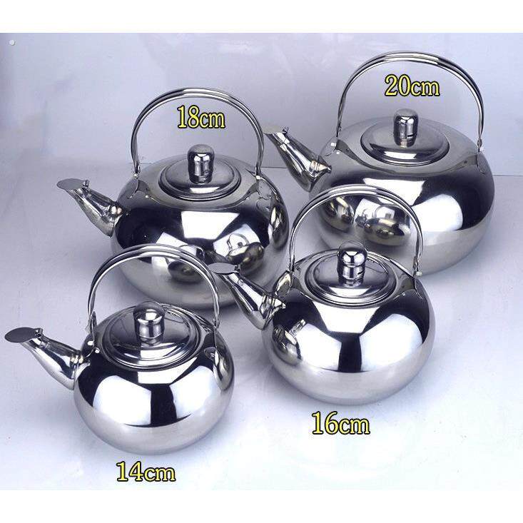 加厚不锈钢茶壶雅典壶水壶泡茶壶玲珑壶温酒壶烧水壶咖啡