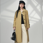 PARK 奈斯帕2024冬季 新款 NICE 妮子大衣直筒单排扣纯色简约百搭款