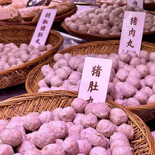 潮汕头特产小吃正宗手工手打猪肉丸猪肉饼猪肉卷章头烧烤火锅食材