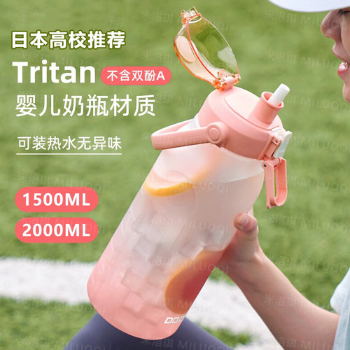 日本2000ml耐高温tritan水杯