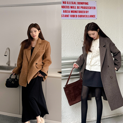 法式棕色粗跟玛丽珍单鞋