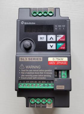 台湾shihlin士林变频器SL3-043-0.75K1.5K2.2K单三相380V021-0.4K