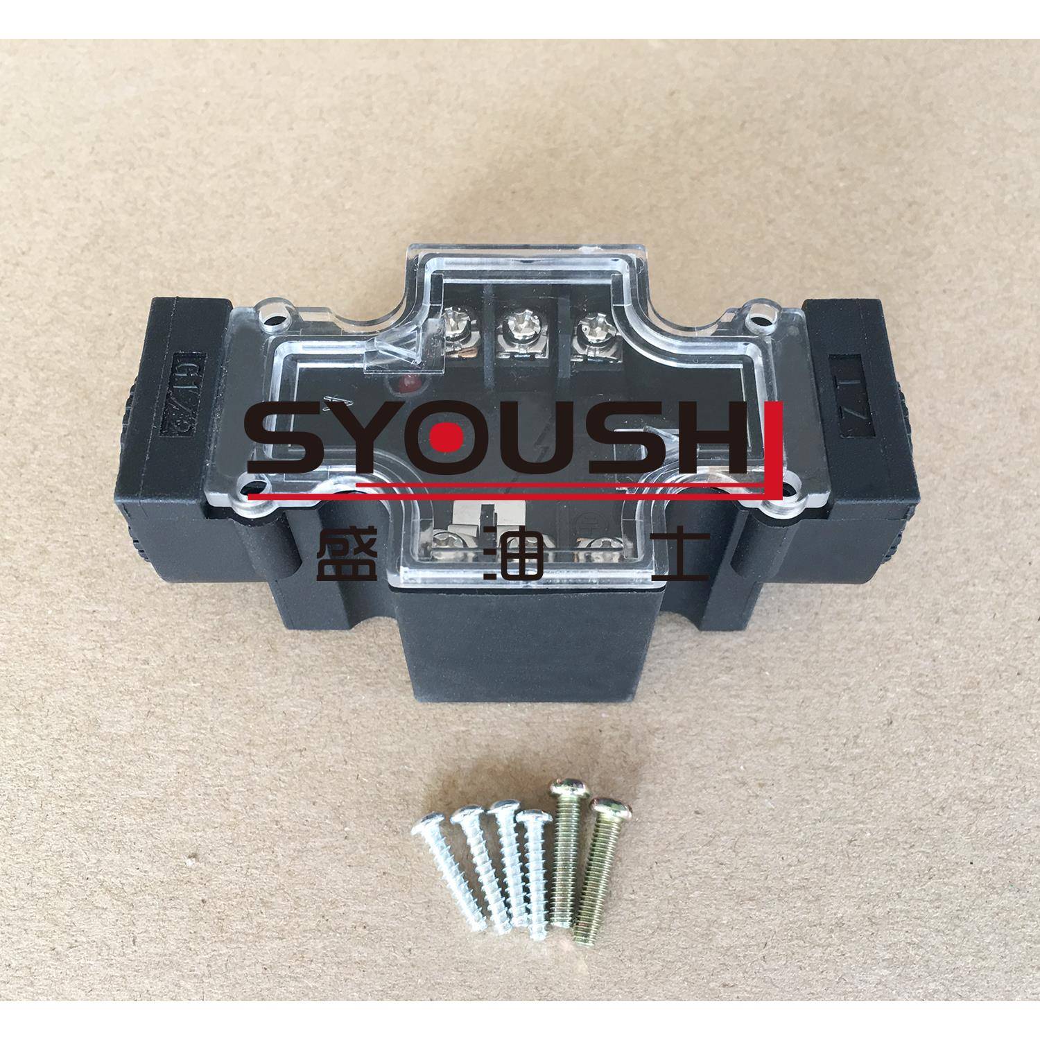 YUKEN榆次油研01/02电磁换向阀专用接线盒原装液压阀接线盒