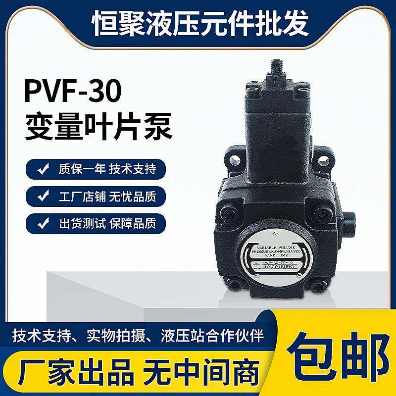 恒聚液压叶片泵PVF-30/40-20/35/55/70-10S变量高压电动油泵低噪
