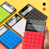 得力可爱1589计算器女计算机随身小学生用办公商务