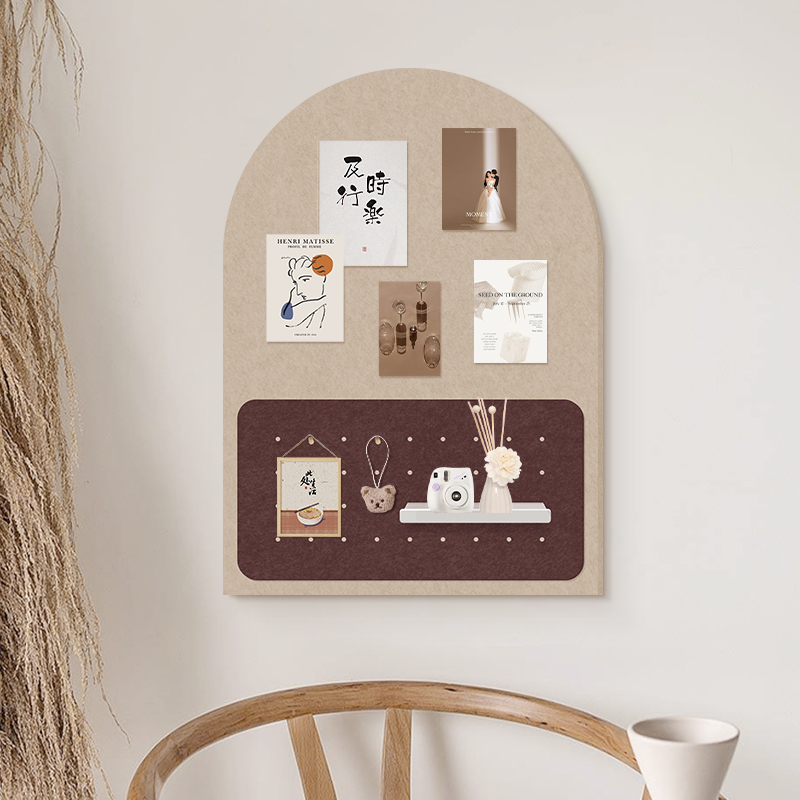 免打孔墙上洞洞板毛毡墙贴