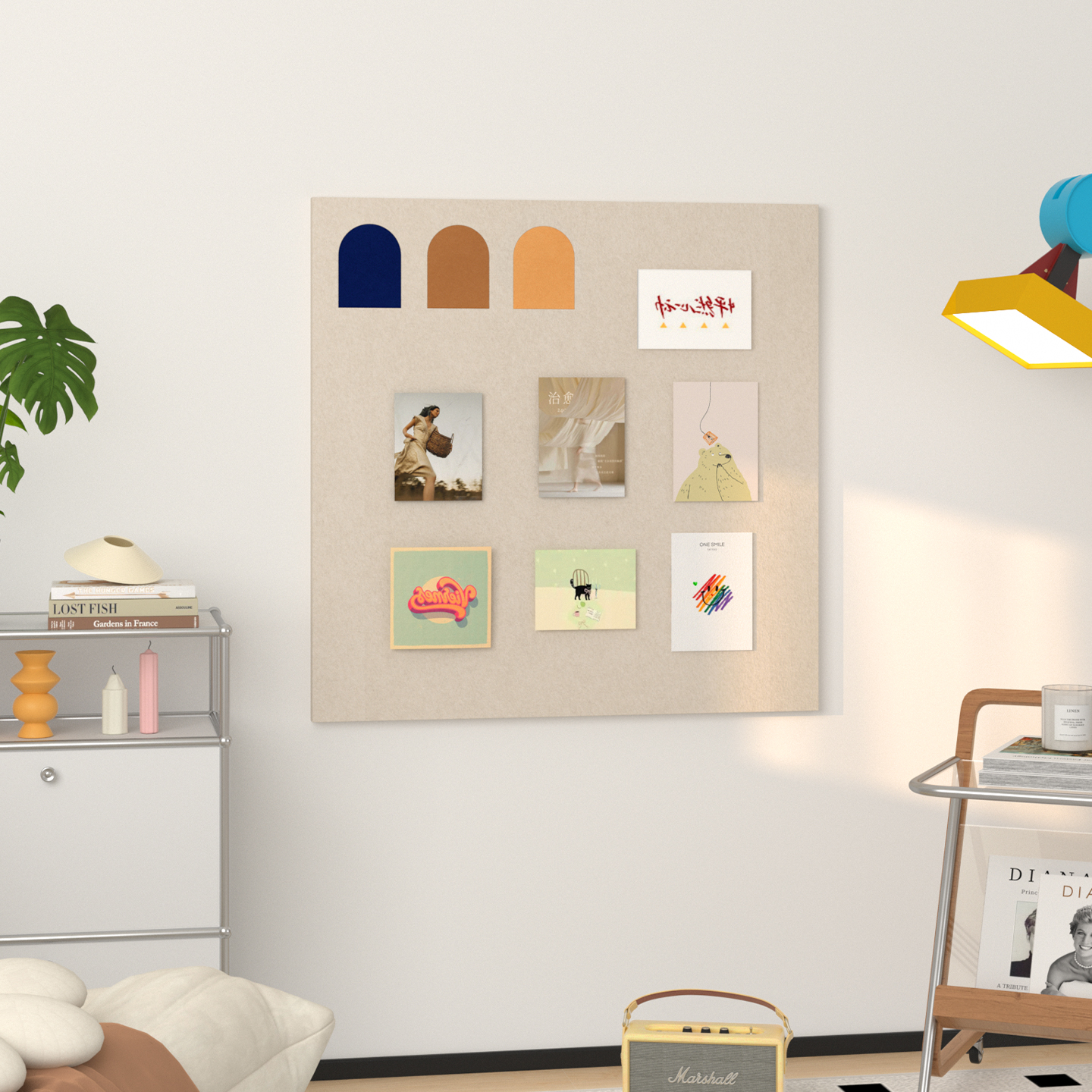 格里旺有趣墙面装饰毛毡板