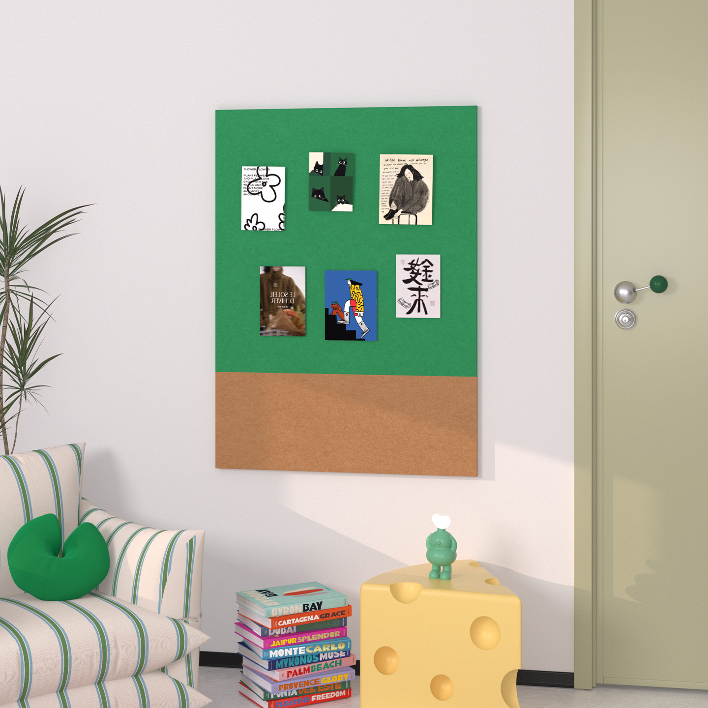 简约网红打卡毛毡软木照片板