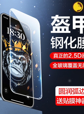 【盔甲】适用苹果15Pro钢化膜iPhone16promax手机膜13pro防窥膜14promax手机膜12pro保护膜11plus全屏xr无孔