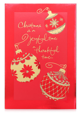 Hallmark贺曼贺卡 红色圣诞礼物卡片 创意圣诞节贺卡14XMS4914