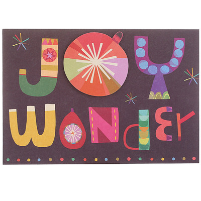 Hallmark贺曼贺卡 个性创意手工定制圣诞卡片 圣诞节贺卡9XMS5912