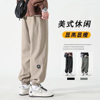 D-A232-HK9210-P50美式休闲裤秋季潮牌束脚长裤子纯棉宽松工装裤