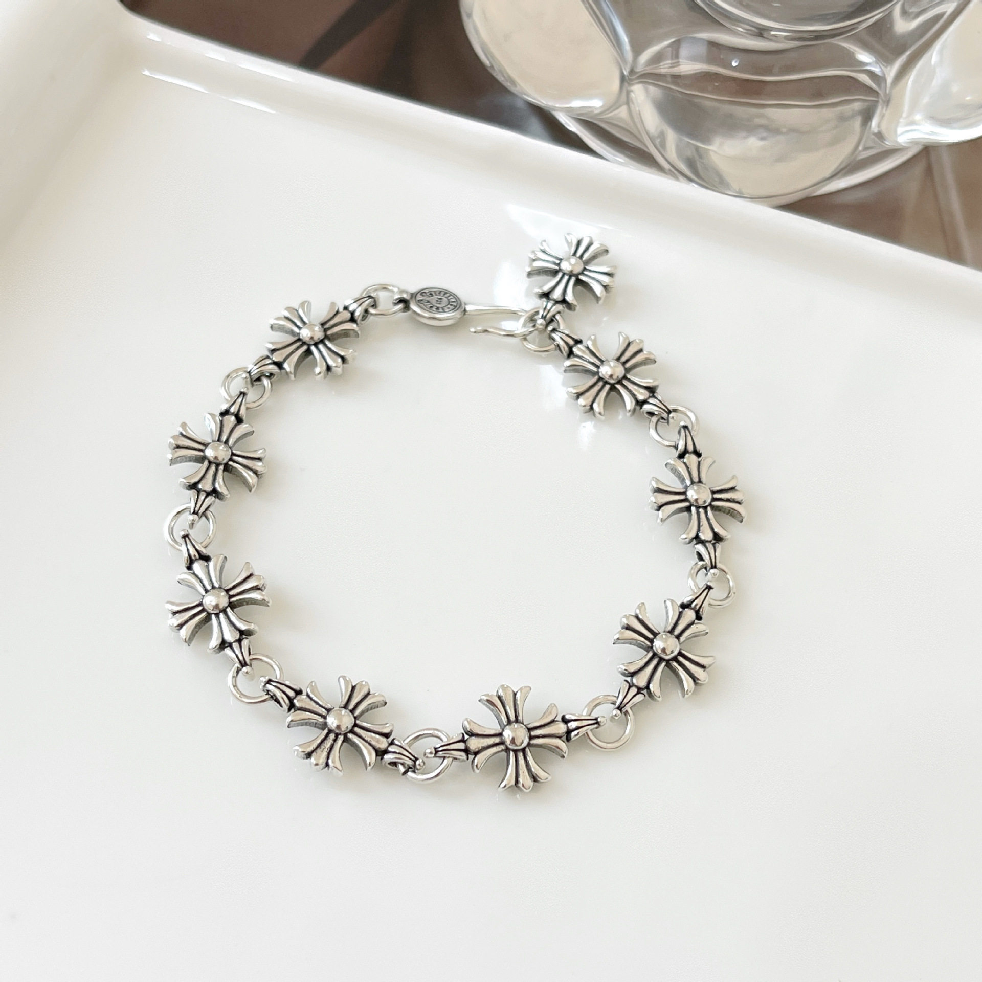 thumbnail for Soulcollision Punk Style New Cross Vintage Ins Bracelet Niche Hand Accessories