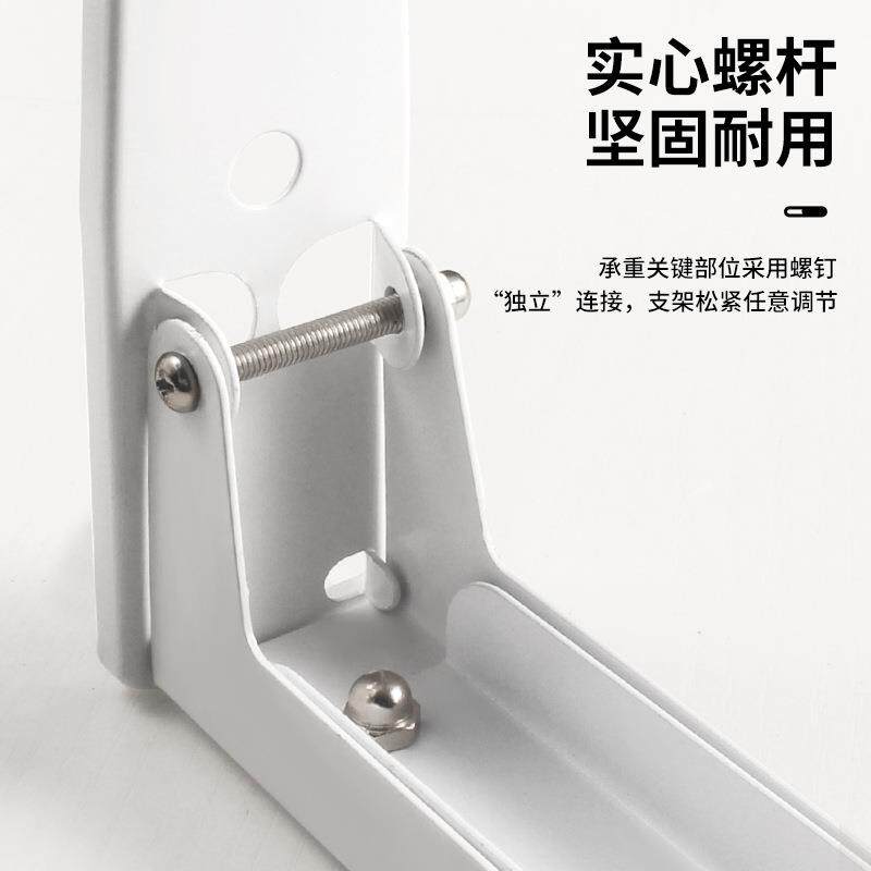 微波炉置物架壁挂可伸缩304不锈钢微波炉架子烤箱架挂墙托架支架