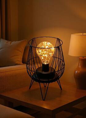 跨境新款led装饰圣诞灯 古朴简约创意小夜灯浪漫造型台灯