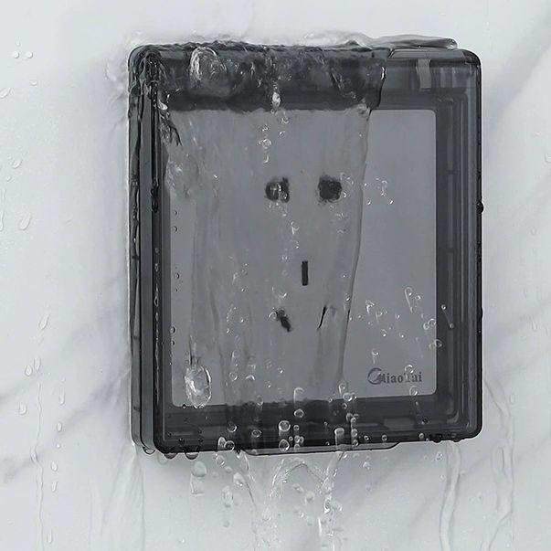 86型超薄浴霸开关面板防水罩开关保护盖自粘插座防水盒厨房防油罩