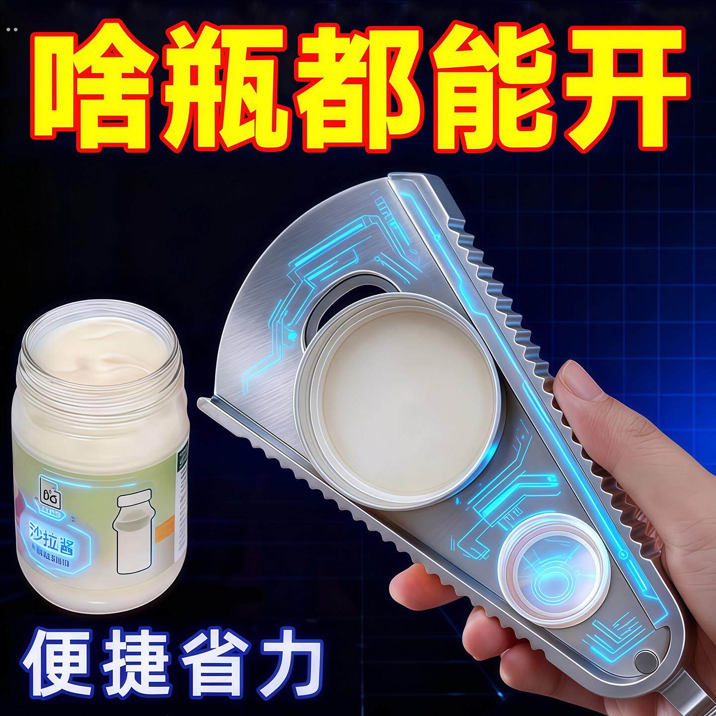 拧盖器万能开瓶器多功能家用拧瓶盖开罐器罐头拧盖器手动开盖神器