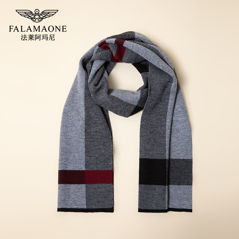 羊毛高档保暖围巾falamaone