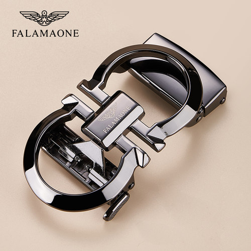 falamaone皮带扣男士配件男腰带合金男款皮带头商务百搭自动扣