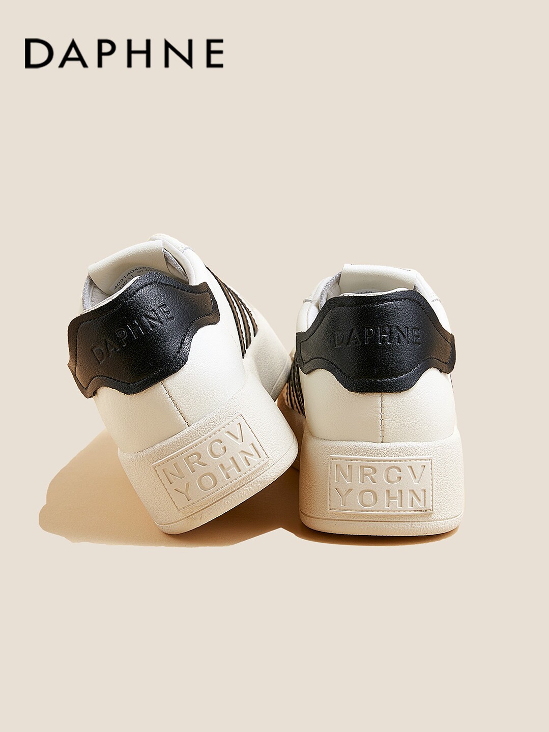 DAPHNE DAPHNE CHARMING LEG ESSENCE THICK-SOLED SMALL WHITE SHOES WOMENS CASUAL SHELL SHOES BOARD SHOES POPULAR SNEAKERS