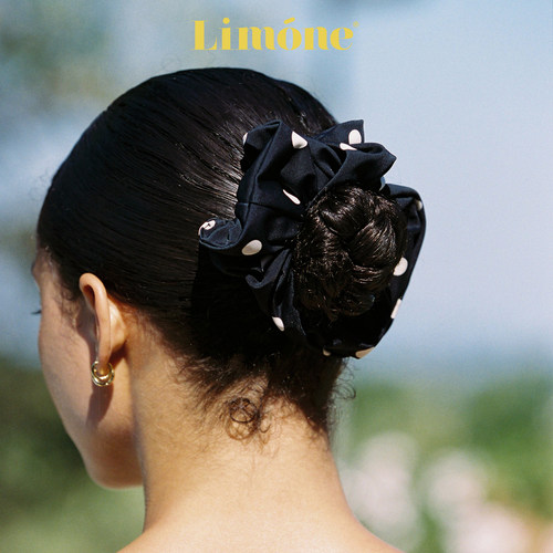Limone复古印花弹力大肠发圈