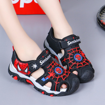 Casual Summer Closed-Toe Boys Kids Cartoon spiderman sandals