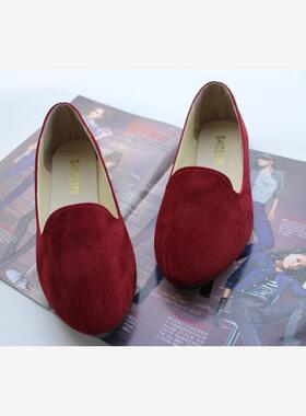 女平底单鞋大码women princess shoes ladies flat shoes size42