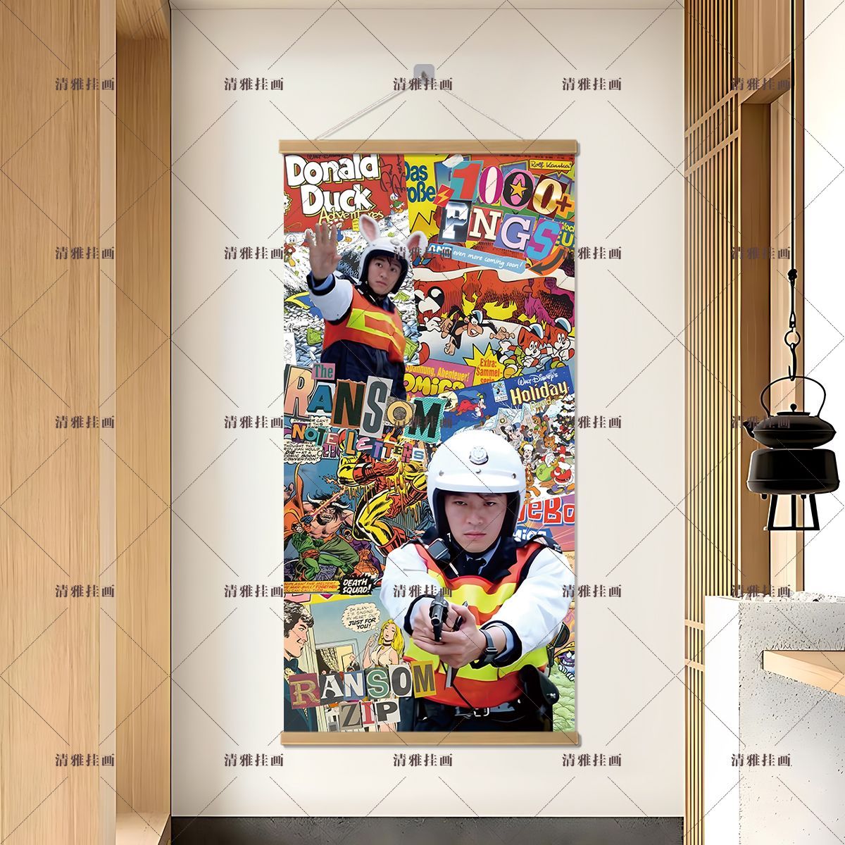周星驰电影经典装饰画封神场面怀旧海报卧室寝室客厅竖版挂画装饰