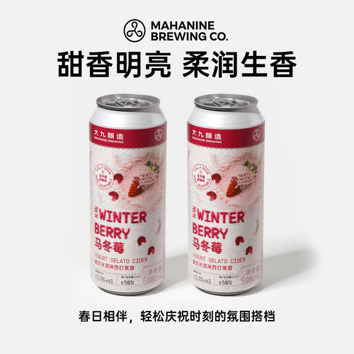 大九酿造马冬莓酸奶冰淇淋西打