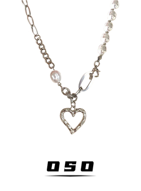 爱心镂空珍珠项链女高级感毛衣链2026年新款爆款设计颈链