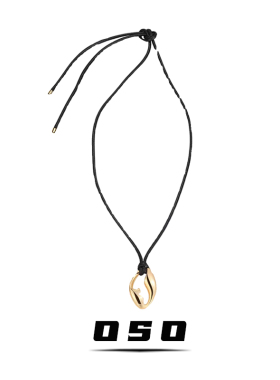 欧美文艺金色T字环皮绳腰链腰带女气质打结无孔皮带轻奢小众项链