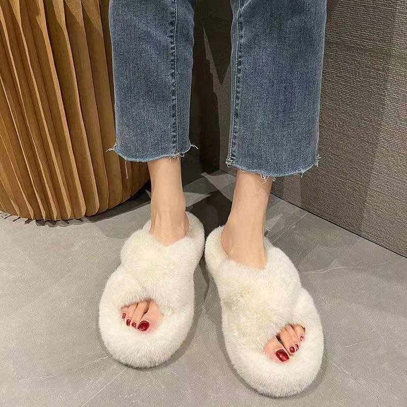 毛茸茸拖鞋外穿2025新款