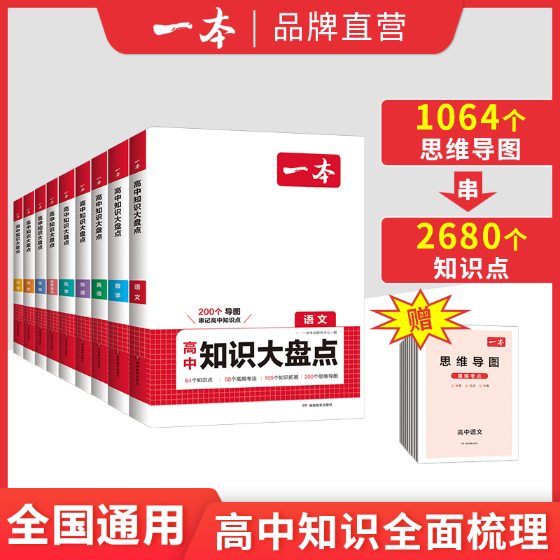 一本【高中大盘点】2024高中知识大盘点语文数学英语物理化学政治历史地理生物知识点汇总高一高二高三高考基础知识清单知识点总结