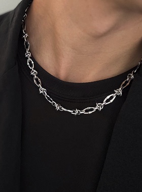 芒星双层项链男款潮毛衣