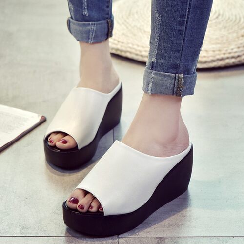 shoeswomen厚底凉拖女夏