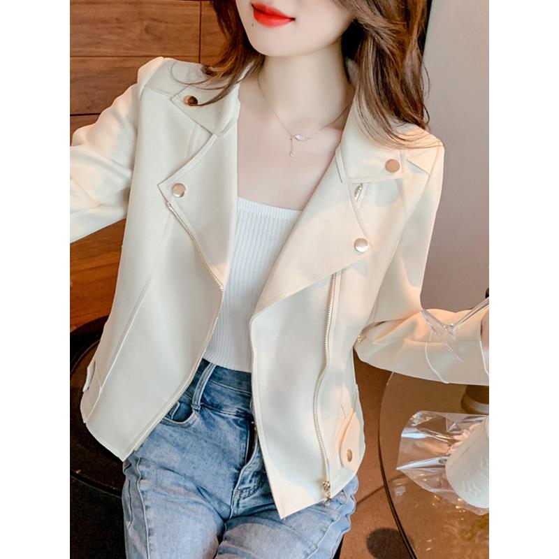 150小个子麂皮绒风衣外套女155春秋季短款夹克高级感小众上衣xs码