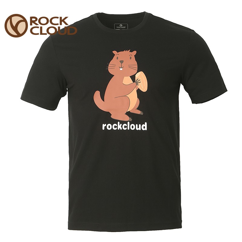 岩云rockcloud夏季T恤新款户外运动防晒亲肤凉感男士棉短袖T恤