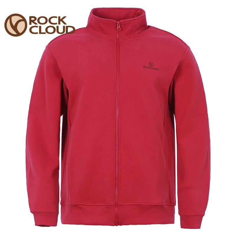 RockCloud岩云春秋季男士卫衣新款休闲上衣户外运动徒步郊游红色 - RockCloud旗舰店出品