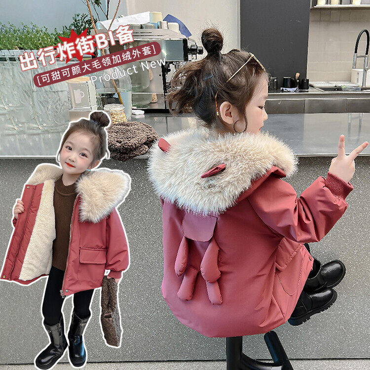 童装/婴儿装/亲子装外套/夹克/大衣普通外套韩版春秋冬纯色女中国