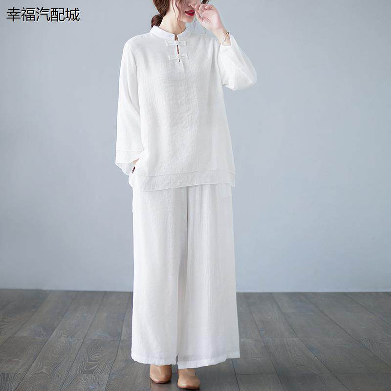 居士服佛系年轻款棉麻汉
