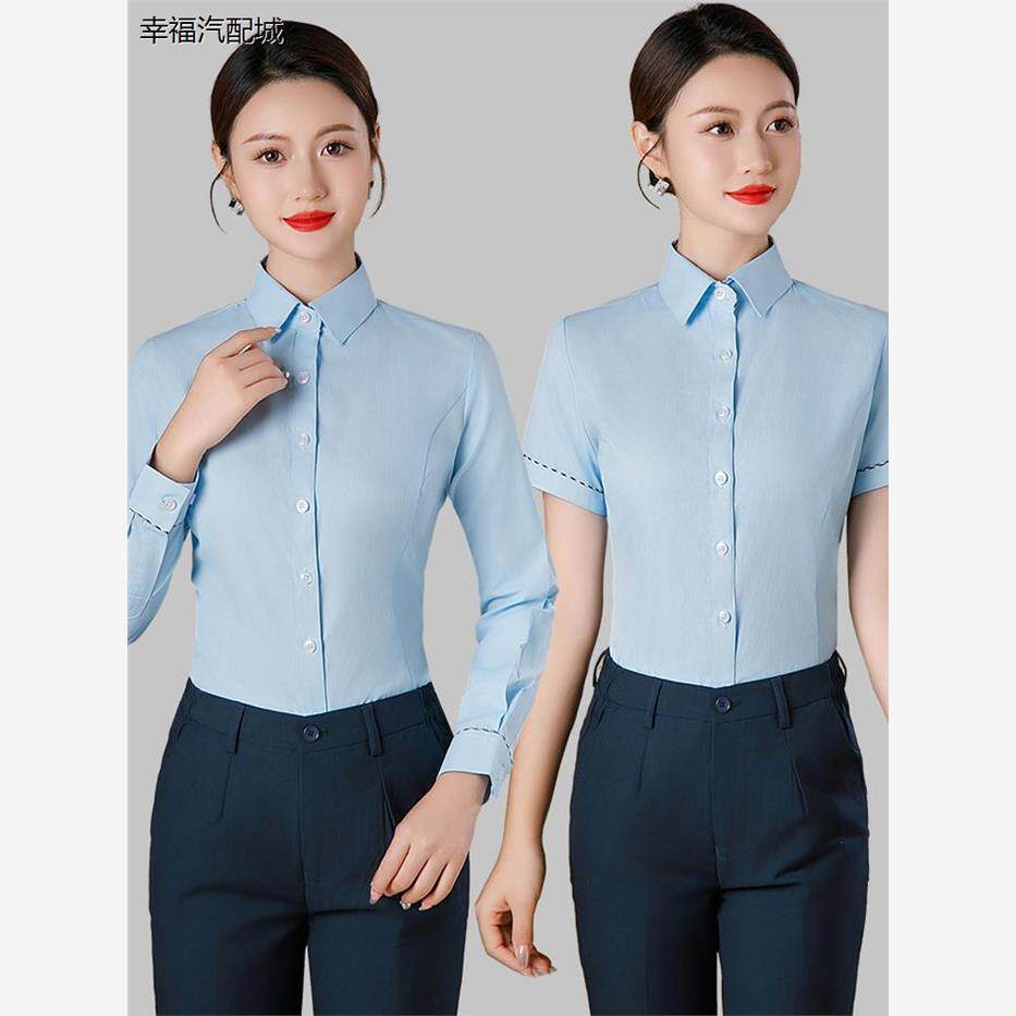 中国邮政工作服女夏季长