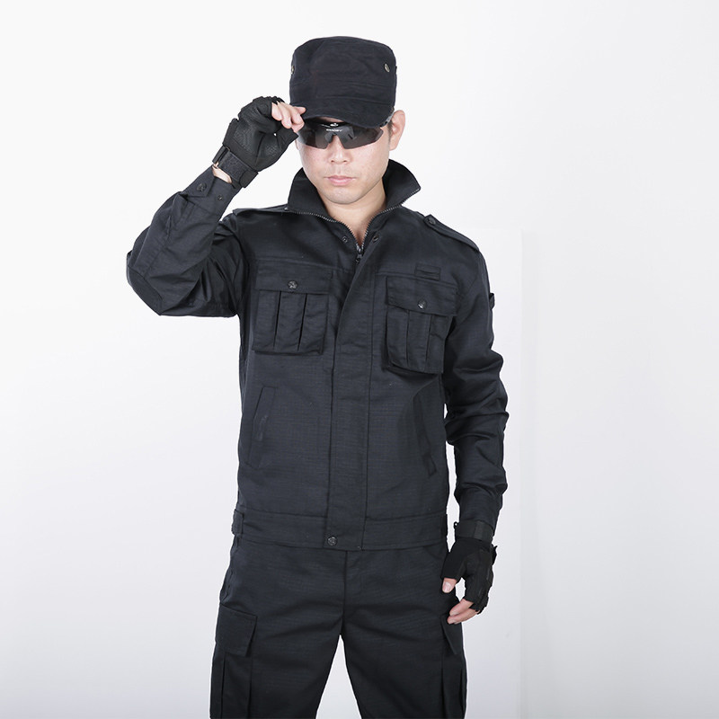 网格作训服春秋套装男作