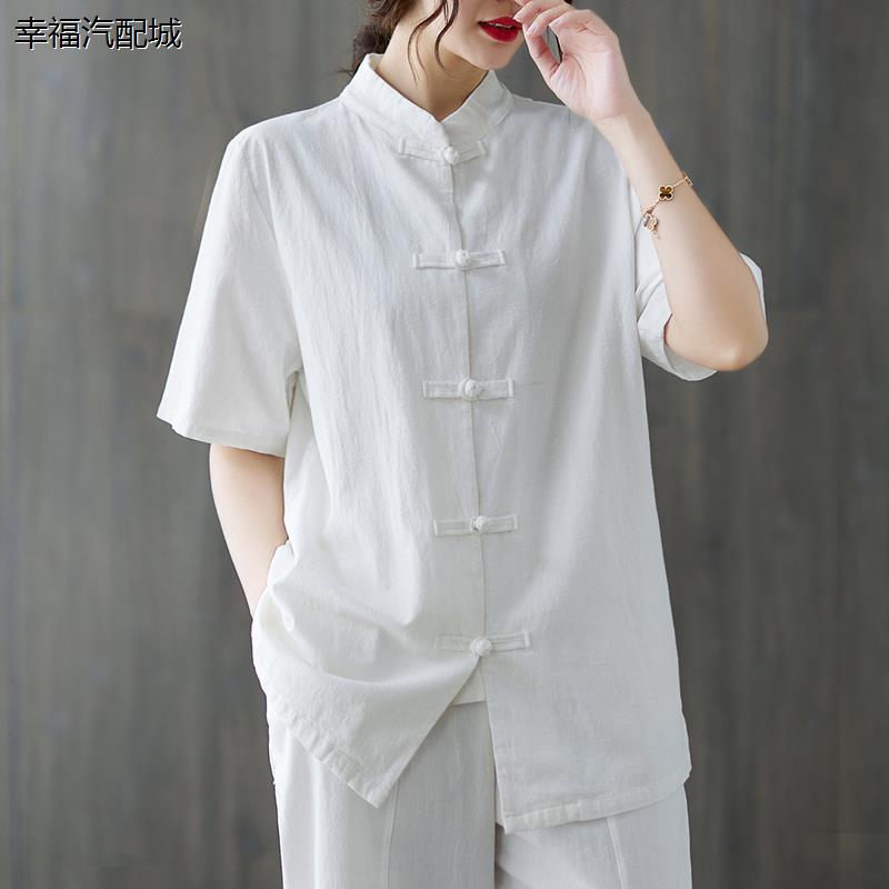 2024夏季中国风复古棉麻