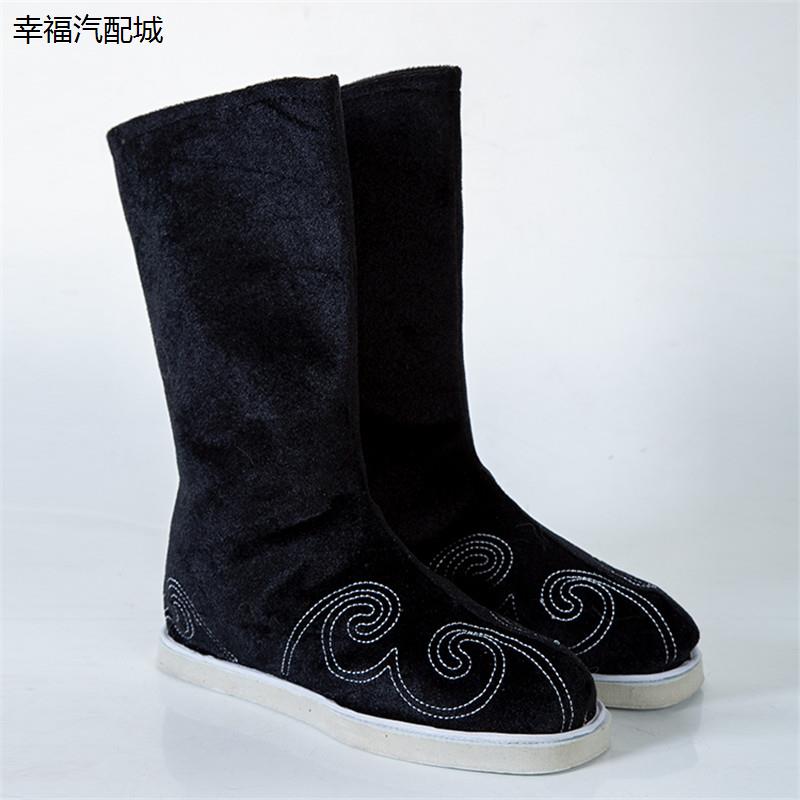 古装靴子男绣花古风汉代