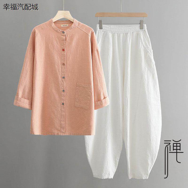 寺院居士服女款夏季薄款